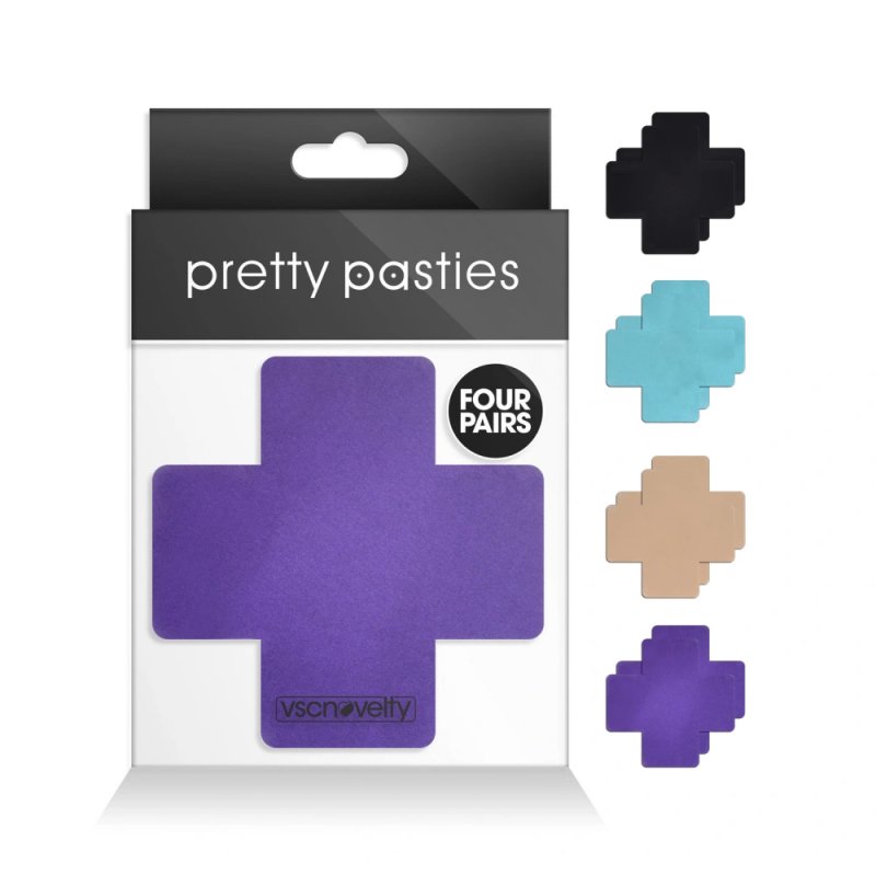 (image for) Cross I-Assorted ( Vanilla,Puprle,Seafoam, Black) -4 Pair