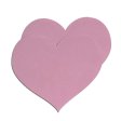 (image for) Heart II-Assorted ( Fuschia,Pink,Thistle, Blue) -4 Pair