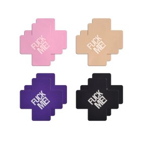 Cross-Fuck Me-Assorted ( Vanilla,Purple,Black, Pink) -4 Pair