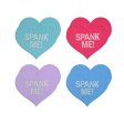 (image for) Hearts-Spank Me-Assorted ( Fuschia,Seafoam,Thistle, Blue) -4 Pair