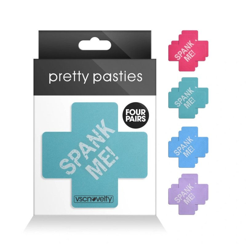 (image for) Cross-Spank Me-Assorted ( Fuschia,Seafoam,Thistle, Blue) -4 Pair