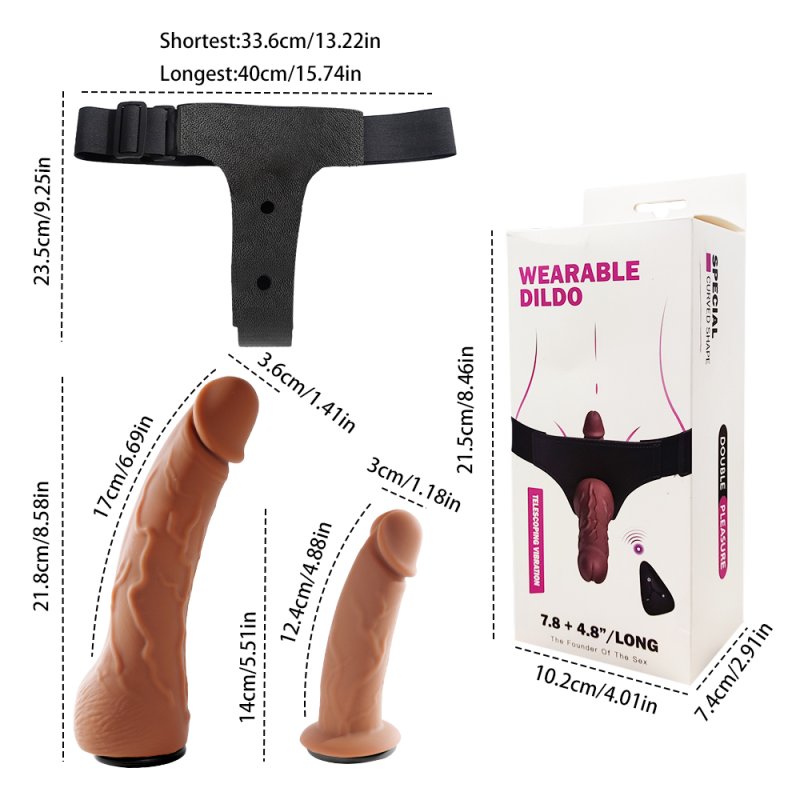 (image for) Thrusting Double Dildo Strap On