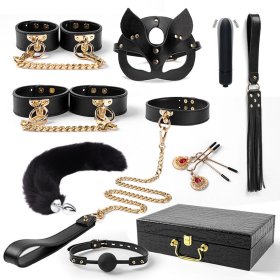 Real Leather Bondage Kits With Case
