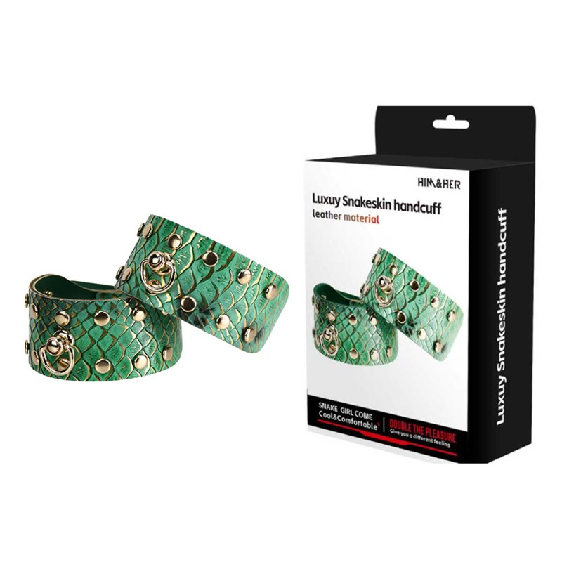 (image for) Studded Snake Skin Handcuffs
