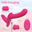 (image for) Vibrating Silicone Double End Lesbian Strap On Vibrator