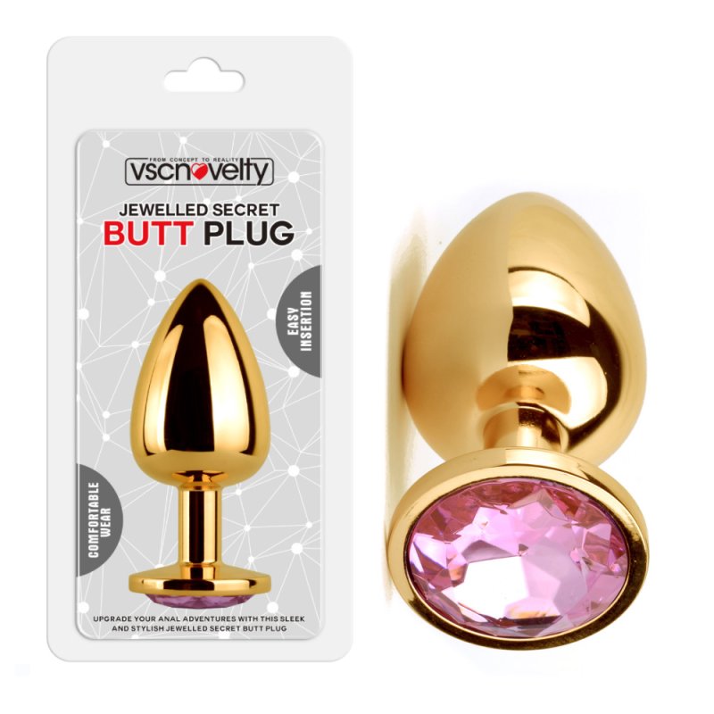 (image for) Jewelled Secret Butt Plug Gold