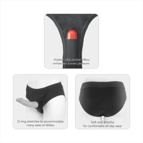 Versatile Unisex Strap-On Harness Briefs