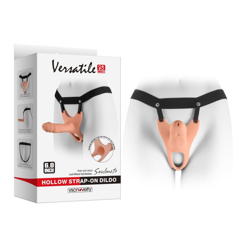 (image for) Soulmate Unisex Silicone Hollow Strap-On 6 Inch