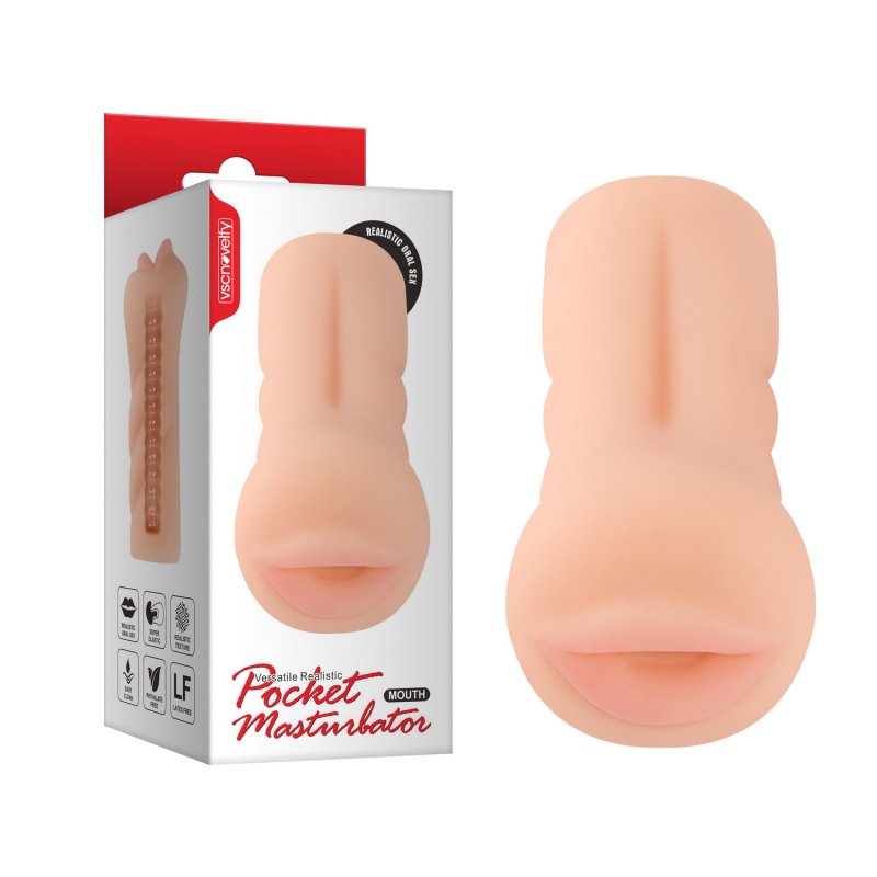 (image for) Versatile Realistic Pocket Masturbator-Mouth.