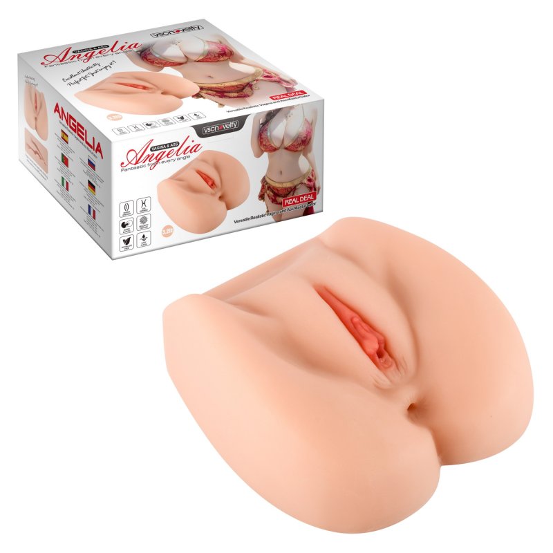 (image for) Versatile Realistic Vagina and Ass Masturbator-Angelia