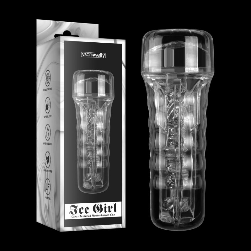 (image for) Ice Girl Clear Textured Masturbation Cup