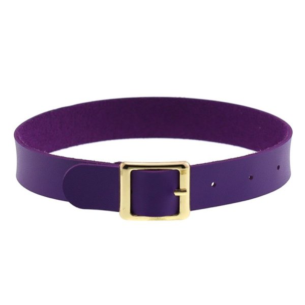 (image for) Harajuku Punk Rock Leather Collar - Golden