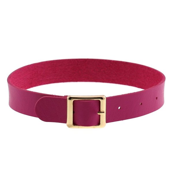 (image for) Harajuku Punk Rock Leather Collar - Golden
