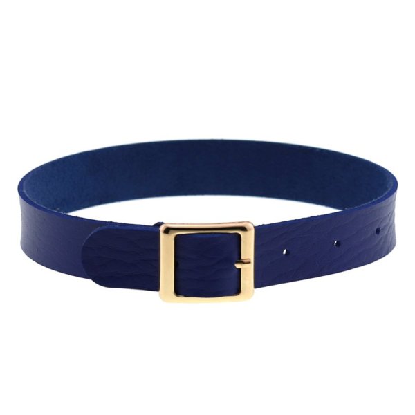 (image for) Harajuku Punk Rock Leather Collar - Golden