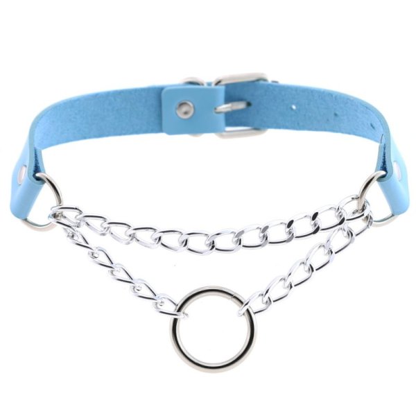 (image for) Silver O Ring Chain Neck Necklace