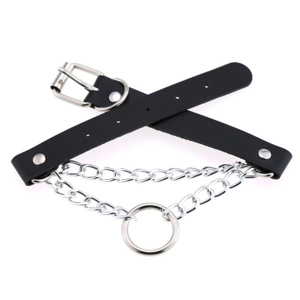 (image for) Silver O Ring Chain Neck Necklace