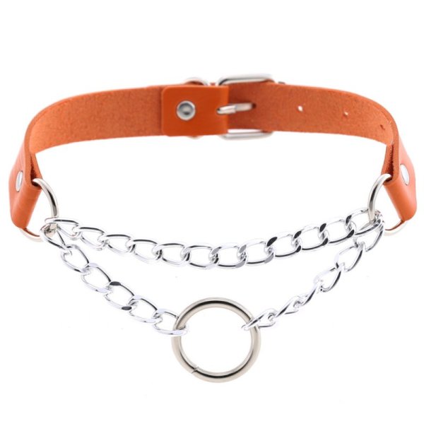 (image for) Silver O Ring Chain Neck Necklace