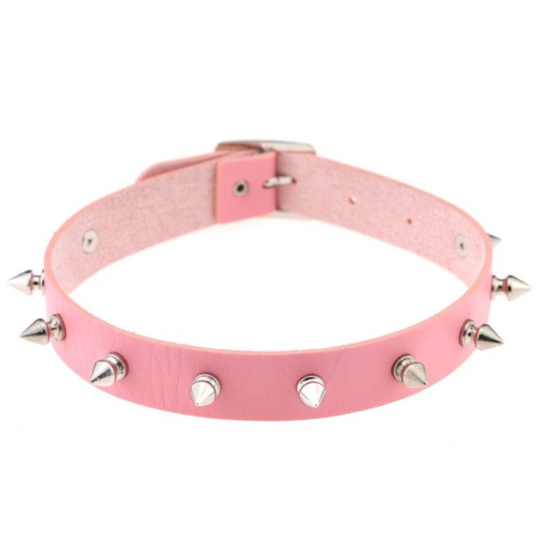 (image for) Punk Spiked Studded Leather Collar