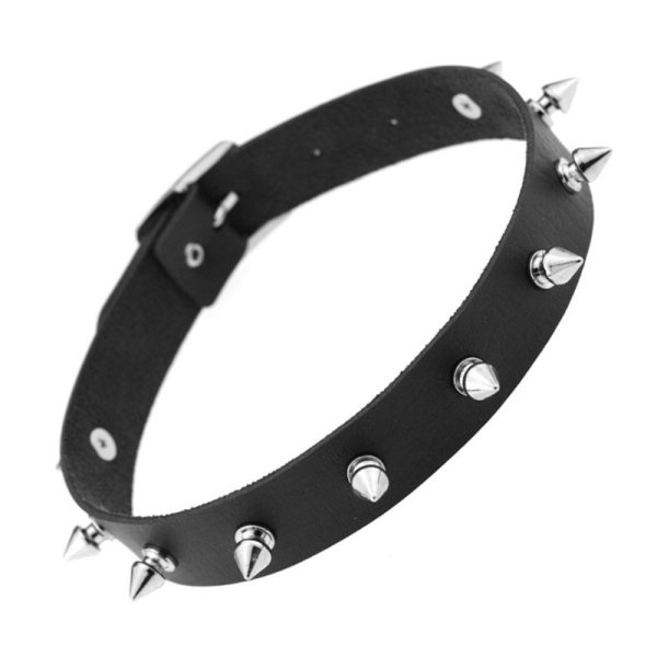 (image for) Punk Spiked Studded Leather Collar