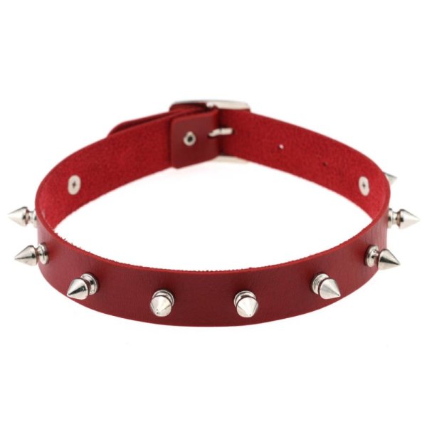 (image for) Punk Spiked Studded Leather Collar