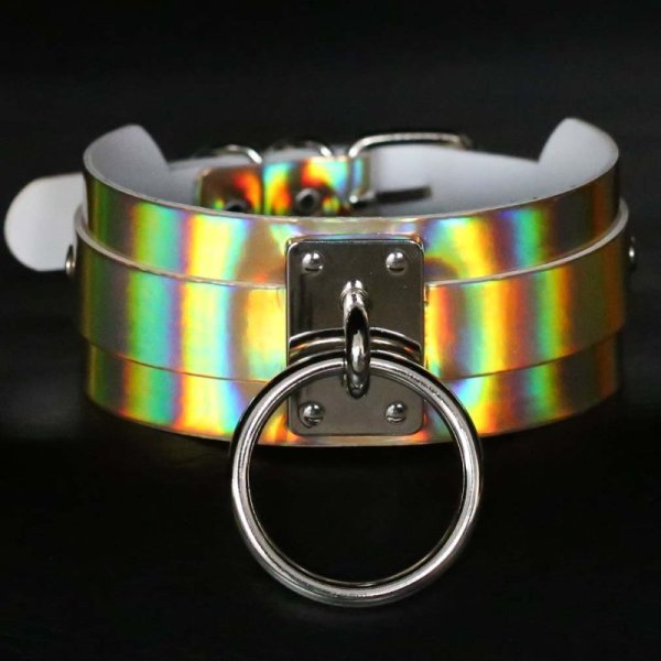 (image for) Laser Silver O Ring Collar
