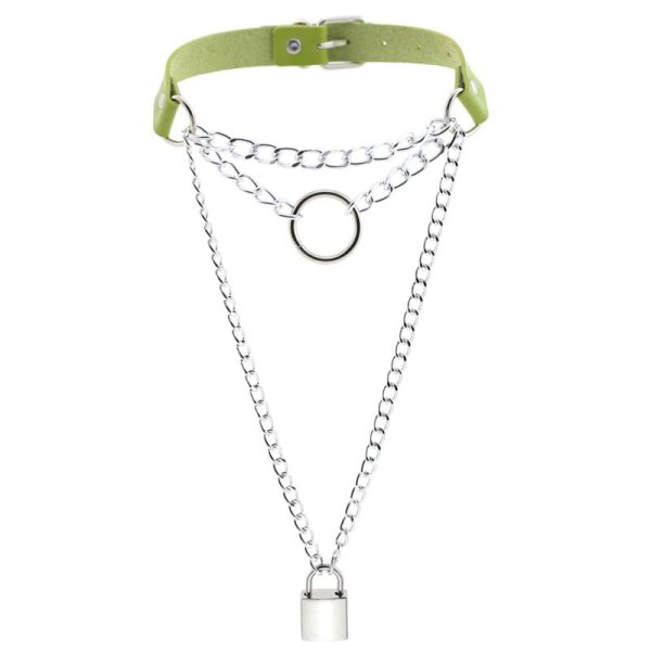 (image for) Chain Lock Pendant Ring Collar
