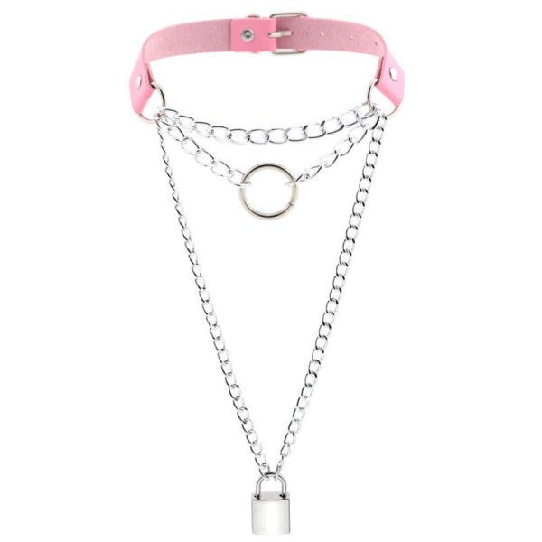(image for) Chain Lock Pendant Ring Collar