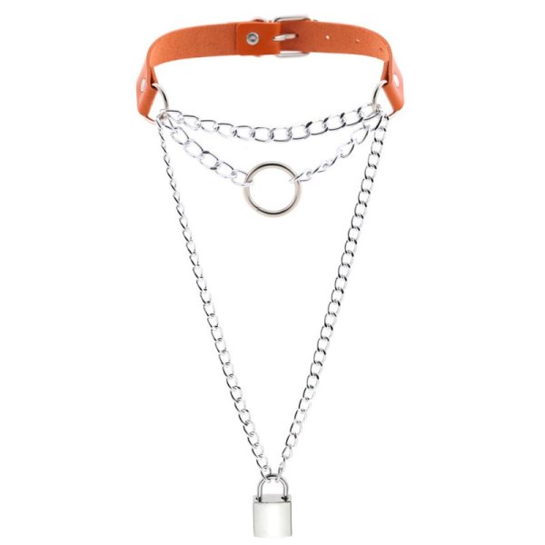 (image for) Chain Lock Pendant Ring Collar