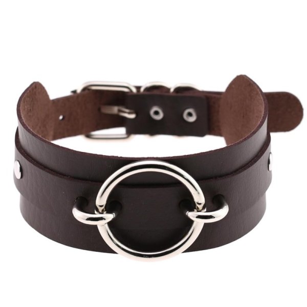 (image for) Silver O-Ring Punk Collar