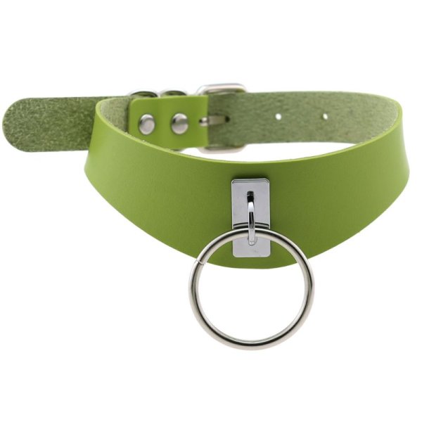 (image for) O-ring Trendy PU Leather Neck Collar