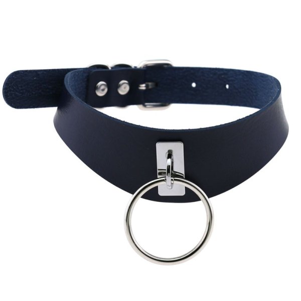 (image for) O-ring Trendy PU Leather Neck Collar