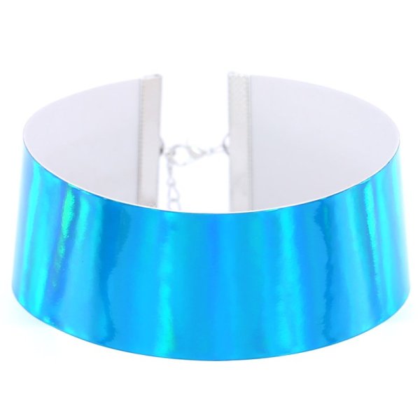 (image for) Flocked Webbing Wide Choker - Laser