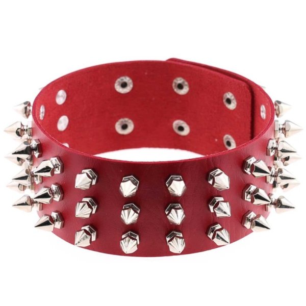 (image for) Three Row Tapered Studded Collar