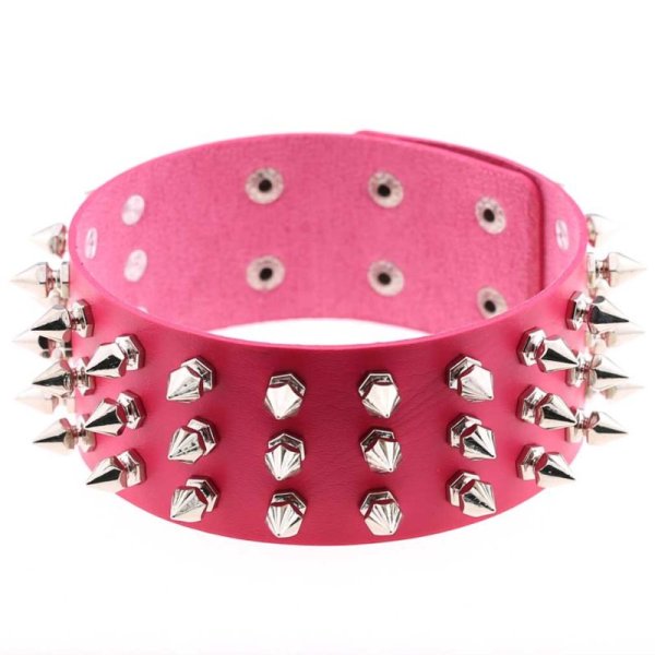 (image for) Three Row Tapered Studded Collar