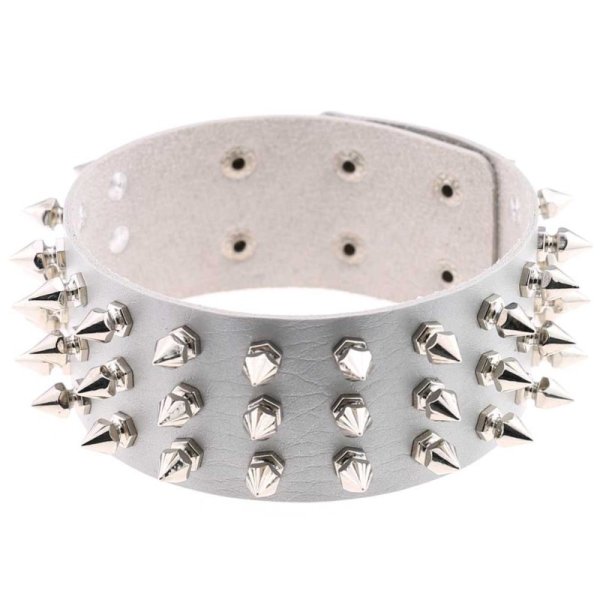 (image for) Three Row Tapered Studded Collar