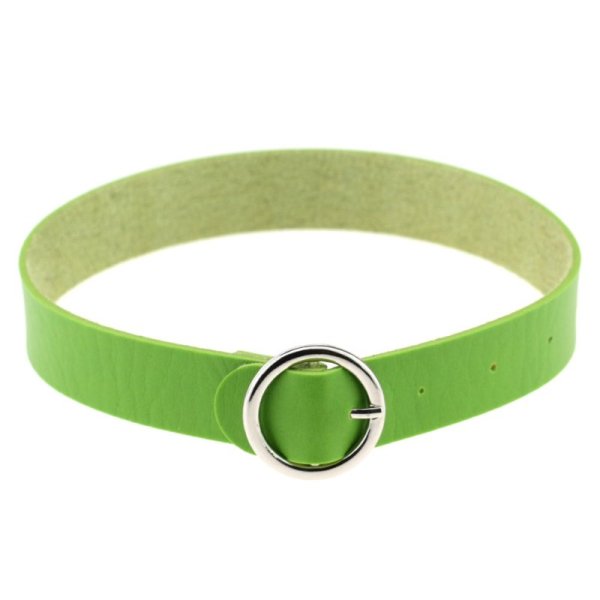 (image for) Punk Goth Round Leather Collar