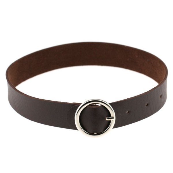 (image for) Punk Goth Round Leather Collar