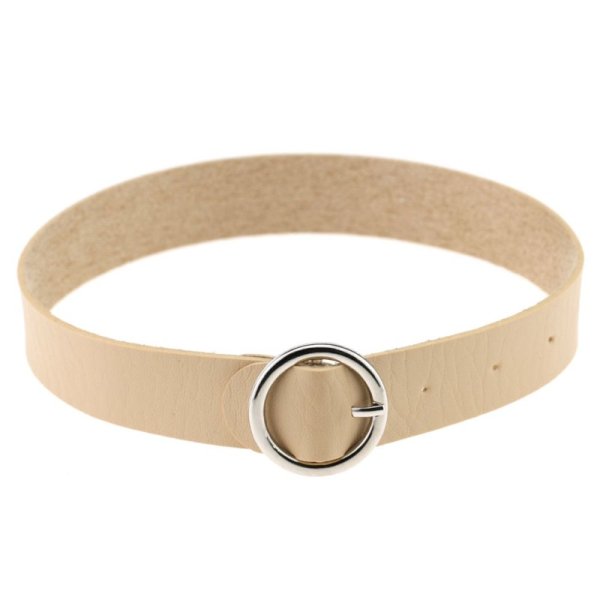 (image for) Punk Goth Round Leather Collar