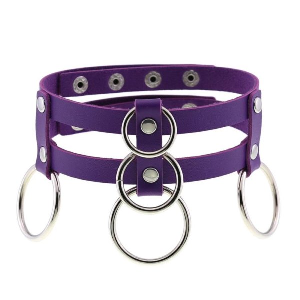 (image for) Double Row Circle Choker Necklace