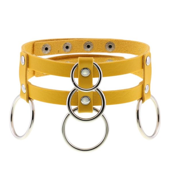 (image for) Double Row Circle Choker Necklace