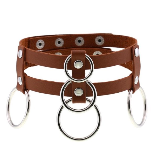 (image for) Double Row Circle Choker Necklace