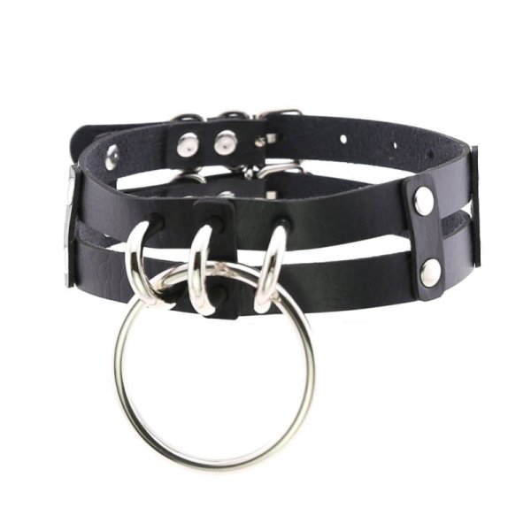 (image for) Punk Gothic Two Line Choker Neck Ring