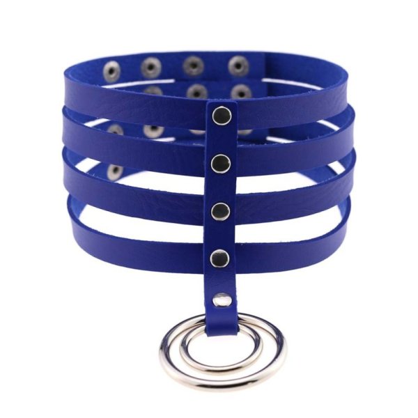 (image for) 4 Row Leather Neck Collar