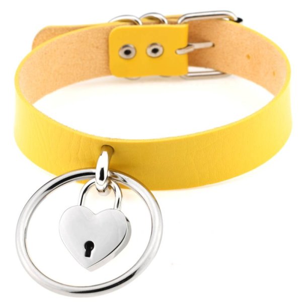 (image for) Large Ring Leather Necklace