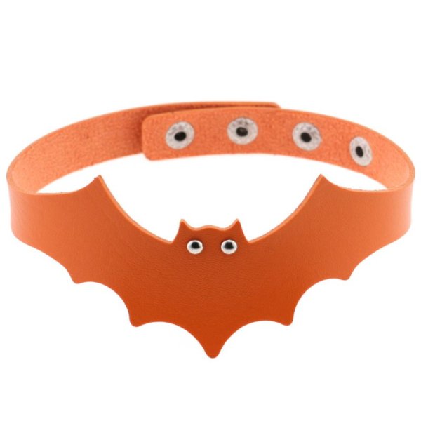 (image for) Little Devil PU Leather Bat Wing Collar