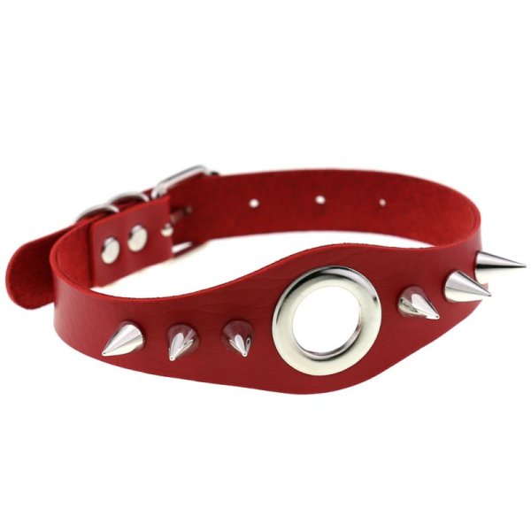 (image for) Metal Ring Spikes Collar