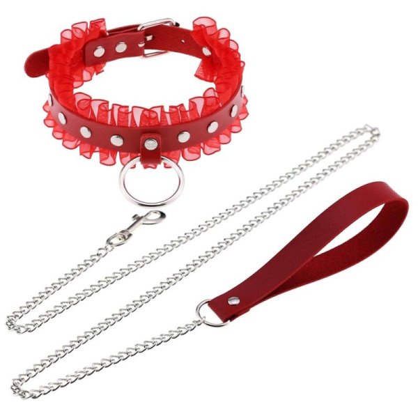 (image for) Lace Metal Ring Collar