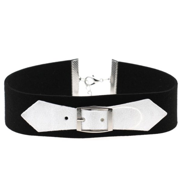 (image for) Velvet Necklace with Metal Buckle