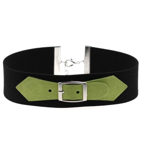 (image for) Velvet Necklace with Metal Buckle