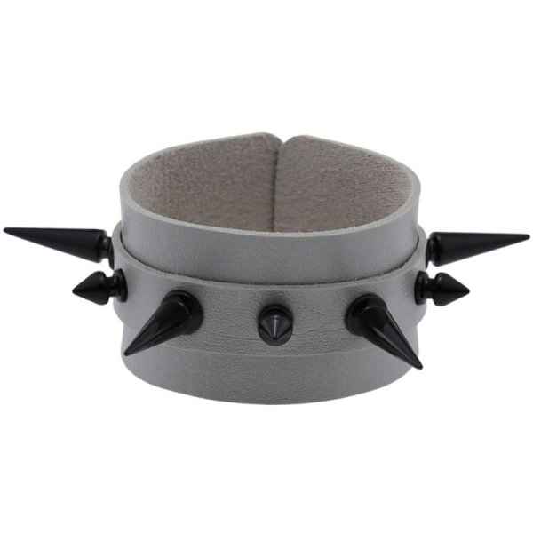 (image for) Tapered Stud Double Leather Bracelet